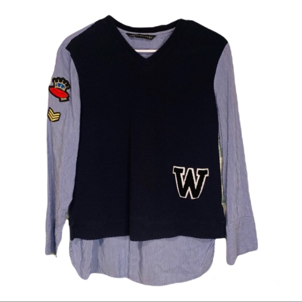 Zara Preppy Top sz Sm